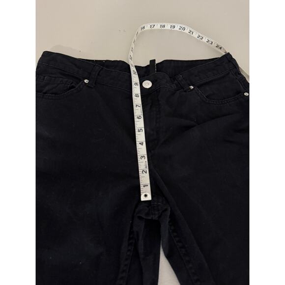 H&M Divided The Easy Soul 100% Cotton Mid-rise Black Wide Leg Baggy Jeans 10 - Picture 8 of 8